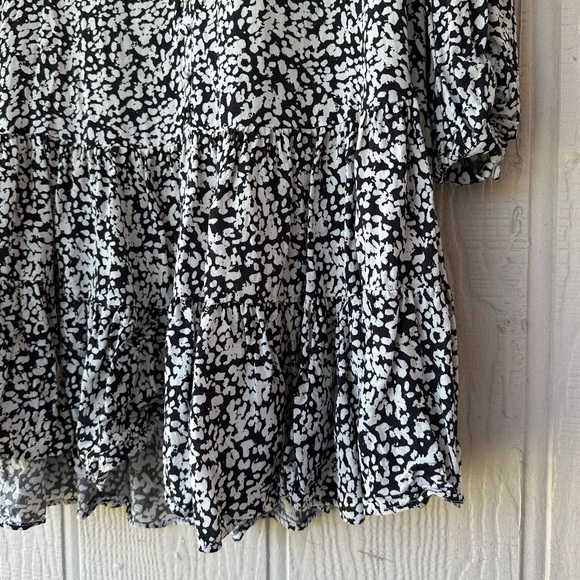 Zara Long Sleeve Flowy Floral Print Dress - Picture 11 of 11